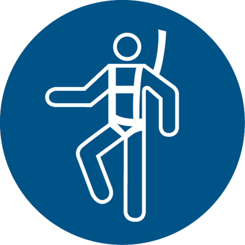 Auffanggurt benutzen