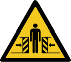 Warnung vor Quetschgefahr