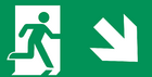 Notausgang mit Richtungspfeil 2