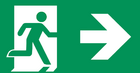 Notausgang mit Richtungspfeil 1
