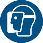 Gesichtsschutz benutzen