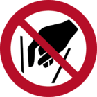 Hineinfassen verboten