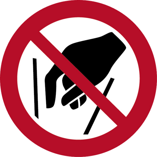 Hineinfassen verboten
