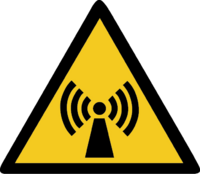 Warnung vor nicht ionisierender Strahlung