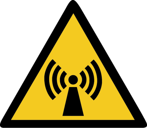 Warnung vor nicht ionisierender Strahlung