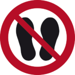 Betreten der Fläche verboten