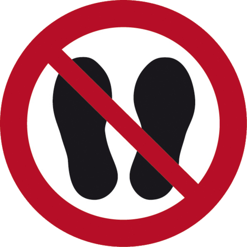 Betreten der Fläche verboten