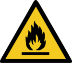 Warnung vor feuergefährlichen Stoffen