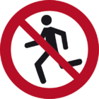 Laufen verboten