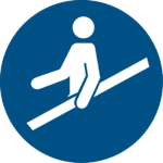 Handlauf benutzen