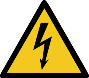 Warnung vor elektrischer Spannung