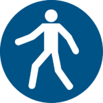 Fußgängerweg benutzen