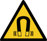 Warnung vor magnetischem Feld