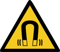 Warnung vor magnetischem Feld