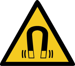 Warnung vor magnetischem Feld