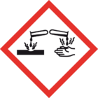 Gefahr oder Achtung (Ätzend Kat. 1)