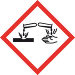 Gefahr oder Achtung (Ätzend Kat. 1)