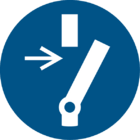 Vor Wartung oder Reparatur freischalten