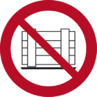 Abstellen oder Lagern verboten