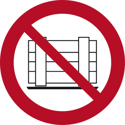 Abstellen oder Lagern verboten